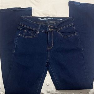 Wallflower Women's Deep Indigo Boot Cut Jeans